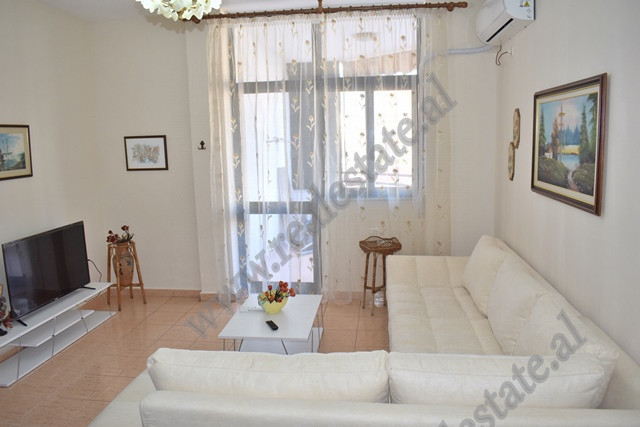 Two bedroom apartment for rent at the beginning of Zogu I Boulevard in Tirana.
It is located on the